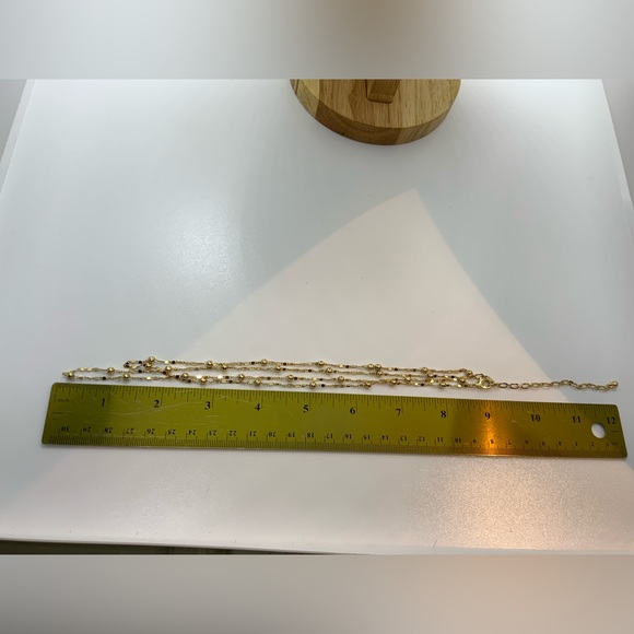 Two Rows Chains Necklace - Picture 5 of 5